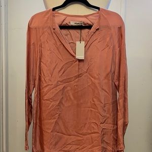 Humanoid silk shiny shirt